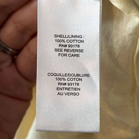 T Tahari Multi Color Cotton Tiered Midi Dress Medium - Picture 5 of 5